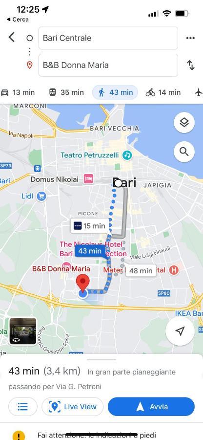 B&B Donna Maria Bari Ngoại thất bức ảnh